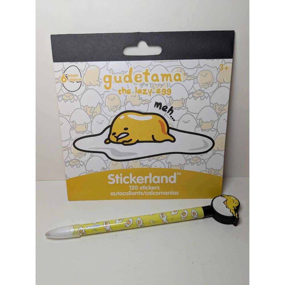 Gudetama Sticker Pad & Pen